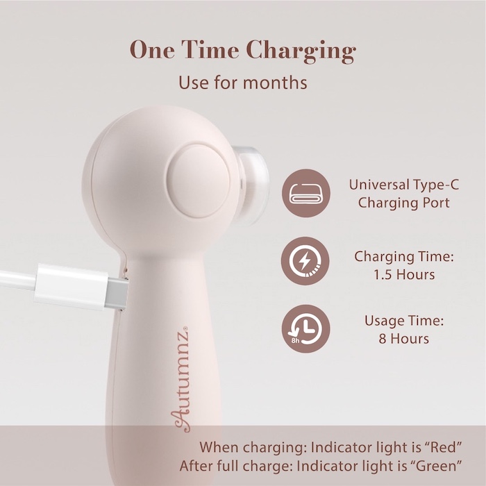 Autumnz 2 in 1 Rechargeable Baby Nail Trimmer (with LED LIght) 宝宝电动指甲剪刀